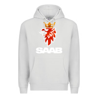Dove Grey saab Premium Hoodie - artisFamous