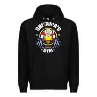 Black anime gym Premium Hoodie - artisFamous