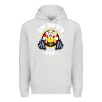 Dove Grey anime gym Premium Hoodie - artisFamous
