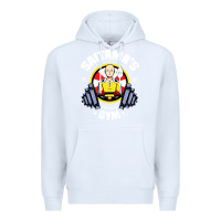 White anime gym Premium Hoodie - artisFamous