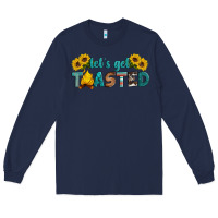 Navy let's get toasted Long Sleeve Tee - Artiststas