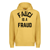 Antique Gold fauci is a fraud Premium Hoodie - artisFamous