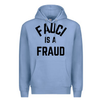 Colony Blue fauci is a fraud Premium Hoodie - artisFamous