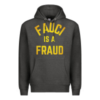 Charcoal Heather fauci is a fraud Premium Hoodie - artisFamous