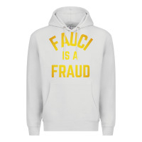 Dove Grey fauci is a fraud Premium Hoodie - artisFamous