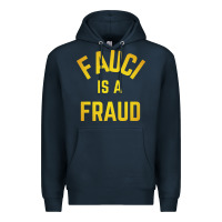 Navy fauci is a fraud Premium Hoodie - artisFamous