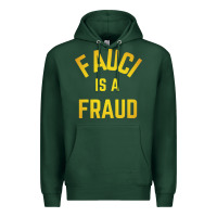 Sports Green fauci is a fraud Premium Hoodie - artisFamous