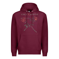 Burgundy circa survive Premium Hoodie - artisFamous