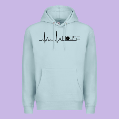 House Music Heartbeat Premium Hoodie Designed By Artisfamous