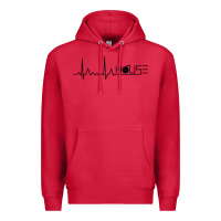 Cardinal house music heartbeat Premium Hoodie - artisFamous