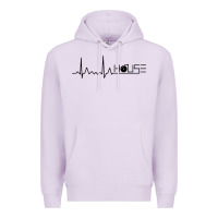 Lilac house music heartbeat Premium Hoodie - artisFamous