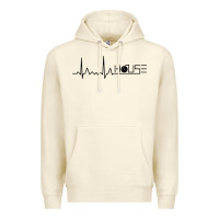 Sandshell house music heartbeat Premium Hoodie - artisFamous