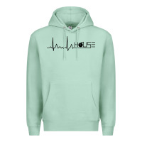 Seafoam house music heartbeat Premium Hoodie - artisFamous