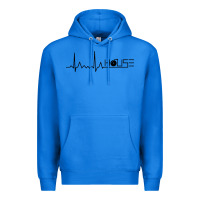 True Royal house music heartbeat Premium Hoodie - artisFamous
