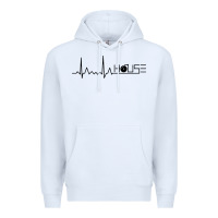 White house music heartbeat Premium Hoodie - artisFamous