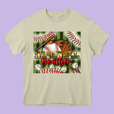Baseball Brother Tumbler Heavy Core Tee Designed By Bundleandbundleshop
