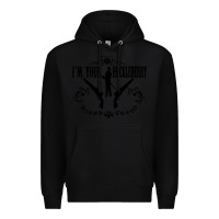 Black i'm your huckleberry Premium Hoodie - artisFamous
