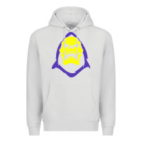 Dove Grey skeletor retro Premium Hoodie - artisFamous