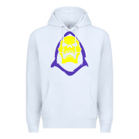 White skeletor retro Premium Hoodie - artisFamous