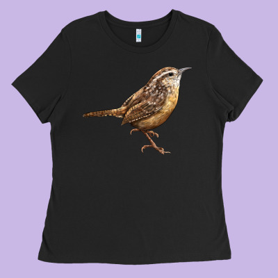 Ccarolina Wren Ladies Tee Designed By Lillyallendesigns