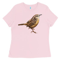 Bubblegum Pink Ccarolina Wren Ladies Tee - LillyAllenDesigns