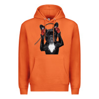 Carrot french bulldog dj style Premium Hoodie - artisFamous