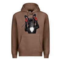 Chestnut french bulldog dj style Premium Hoodie - artisFamous