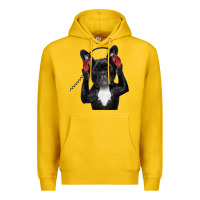 Lemon french bulldog dj style Premium Hoodie - artisFamous