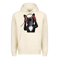 Tofu french bulldog dj style Premium Hoodie - artisFamous