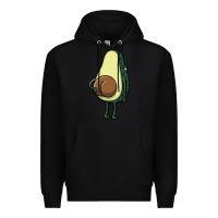 Black funny fruit avocado Premium Hoodie - artisFamous