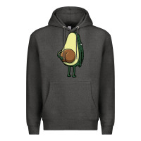 Charcoal Heather funny fruit avocado Premium Hoodie - artisFamous