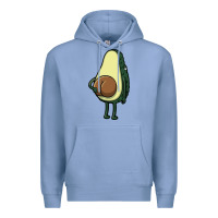 Colony Blue funny fruit avocado Premium Hoodie - artisFamous