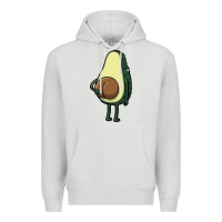 Dove Grey funny fruit avocado Premium Hoodie - artisFamous