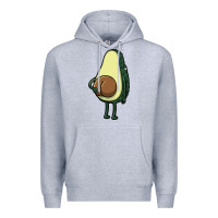 Heather Grey funny fruit avocado Premium Hoodie - artisFamous