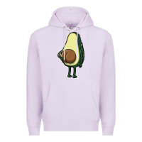 Lilac funny fruit avocado Premium Hoodie - artisFamous
