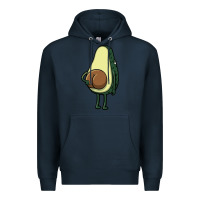 Navy funny fruit avocado Premium Hoodie - artisFamous