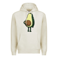 Oatmeal Heather funny fruit avocado Premium Hoodie - artisFamous