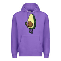 Purple funny fruit avocado Premium Hoodie - artisFamous