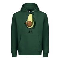 Sports Green funny fruit avocado Premium Hoodie - artisFamous
