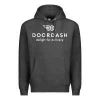 Charcoal Heather doordash Premium Hoodie - artisFamous