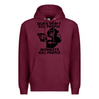 Burgundy guns dont kill people Premium Hoodie - artisFamous