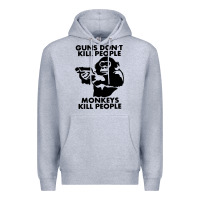 Heather Grey guns dont kill people Premium Hoodie - artisFamous