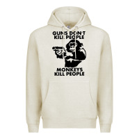 Oatmeal Heather guns dont kill people Premium Hoodie - artisFamous