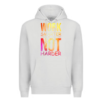 Dove Grey work smarter not harder Premium Hoodie - artisFamous