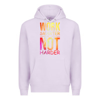 Lilac work smarter not harder Premium Hoodie - artisFamous