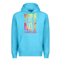 Ocean Blue work smarter not harder Premium Hoodie - artisFamous