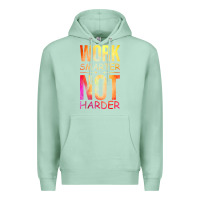 Seafoam work smarter not harder Premium Hoodie - artisFamous