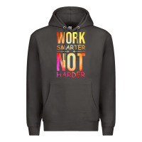 Smoke work smarter not harder Premium Hoodie - artisFamous