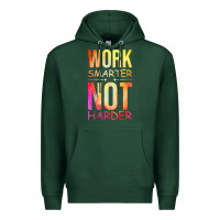 Sports Green work smarter not harder Premium Hoodie - artisFamous