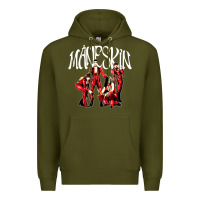 Army Green maneskin rock Premium Hoodie - artisFamous